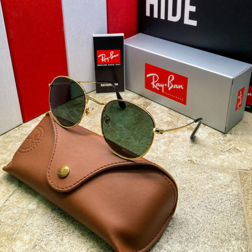 RAYBAN ROUND NEGRO DORADA +ESTUCHE TIPO ORIGINAL