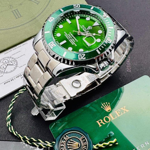Reloj:   ROLEX SUBMARINER PLATEADO-VERDE