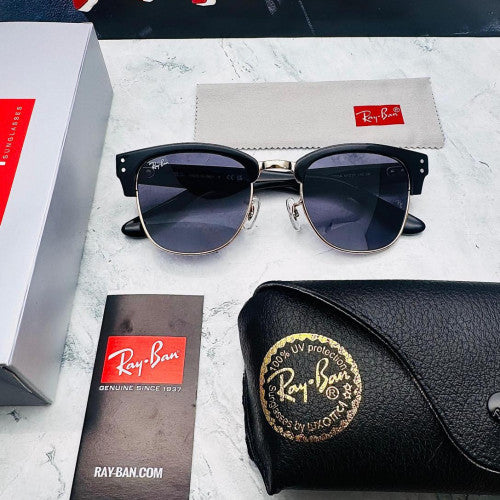 RAYBAN CLUB MASTER NEGRO-DORADO +ESTUCHE TIPO ORIGINAL